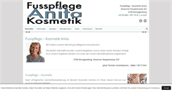 Desktop Screenshot of fusspflege-kosmetik.at