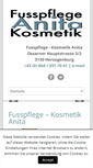 Mobile Screenshot of fusspflege-kosmetik.at