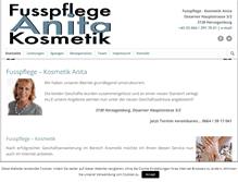 Tablet Screenshot of fusspflege-kosmetik.at